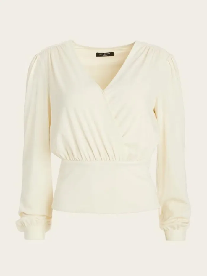 Tops And Sweaters Women Marciano Celeste LongSleeve Top Sandy Shore Tops And Sweaters Women Marciano Celeste LongSleeve Top Sandy Shore