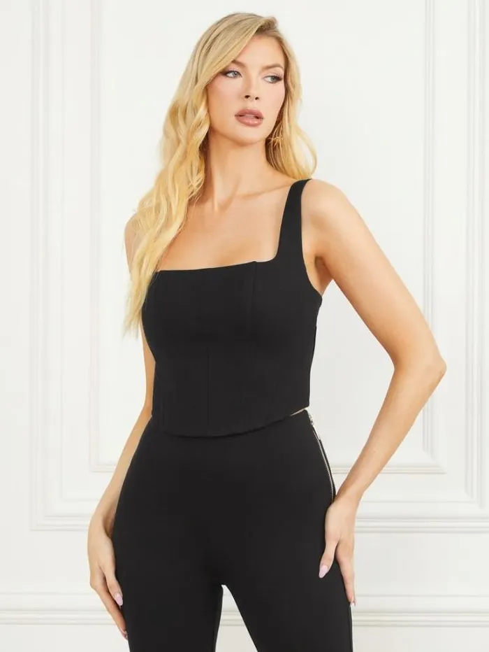 Tops And Sweaters Women Marciano Norma Corset Top Black Tops And Sweaters Women Marciano Norma Corset Top Black