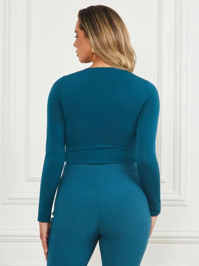 Tops And Sweaters Women Marciano Selina Cut Out Top Blue Opal Tops And Sweaters Women Marciano Selina Cut Out Top Blue Opal