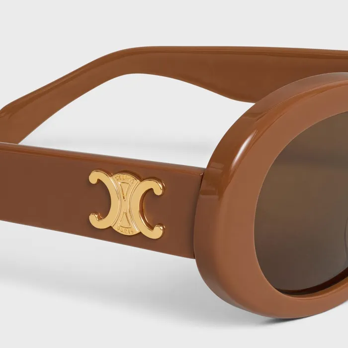 Triomphe 01 Sunglasses In Acetate Camel Women CELINE SUNGLASSES Triomphe 01 Sunglasses In Acetate Camel Women CELINE SUNGLASSES