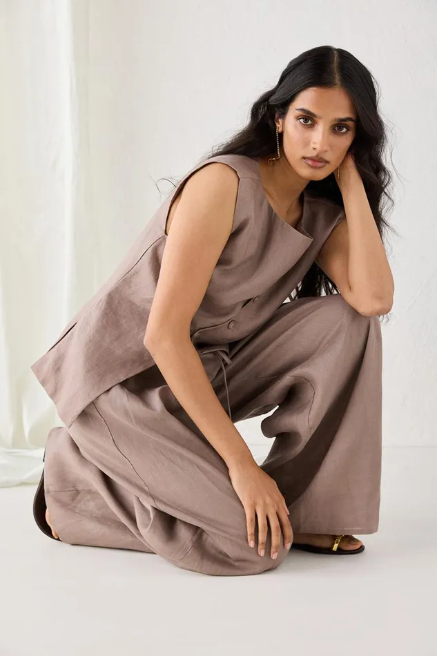 Vests Women VRG GRL Aria Vest Mushroom Vests Women VRG GRL Aria Vest Mushroom