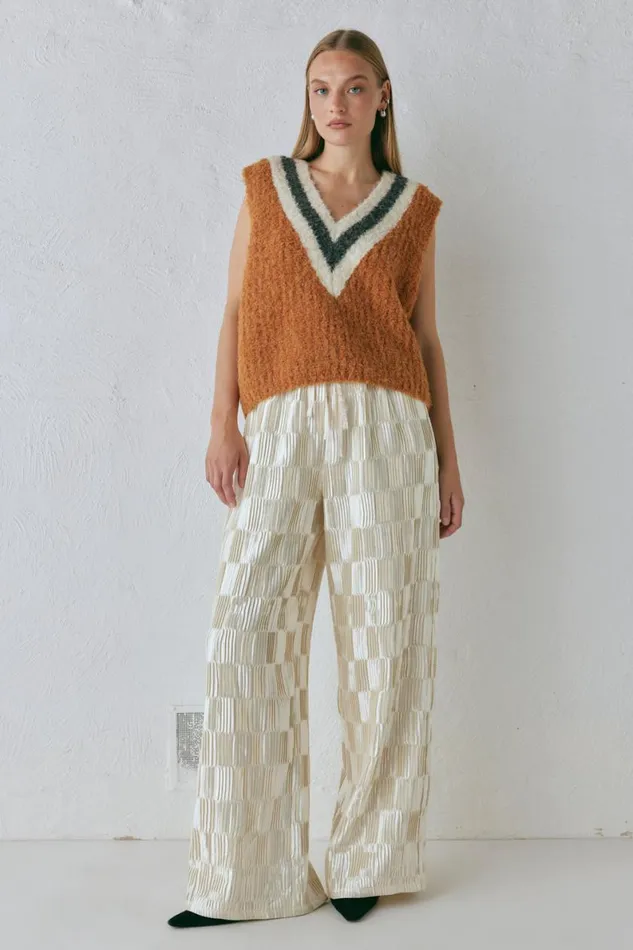 Vests Women VRG GRL Macy Knit Vest Burnt Orange Vests Women VRG GRL Macy Knit Vest Burnt Orange