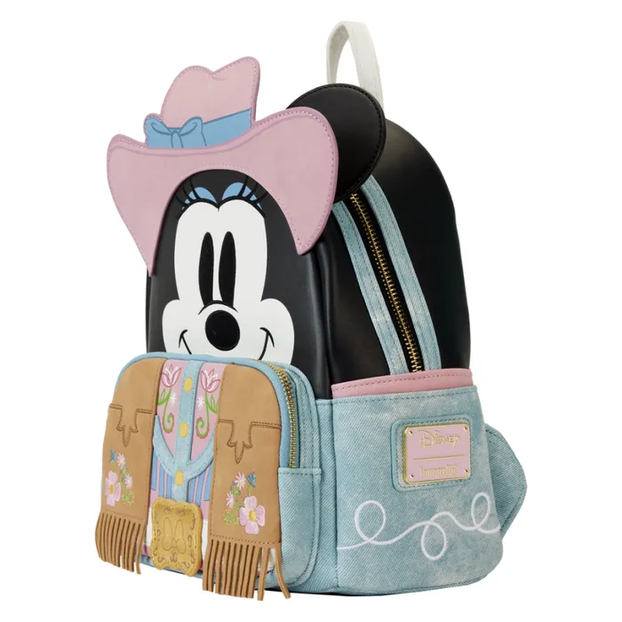 Western Minnie Mouse Cosplay Mini Backpack Unisex Loungefly Backpacks Western Minnie Mouse Cosplay Mini Backpack Unisex Loungefly Backpacks