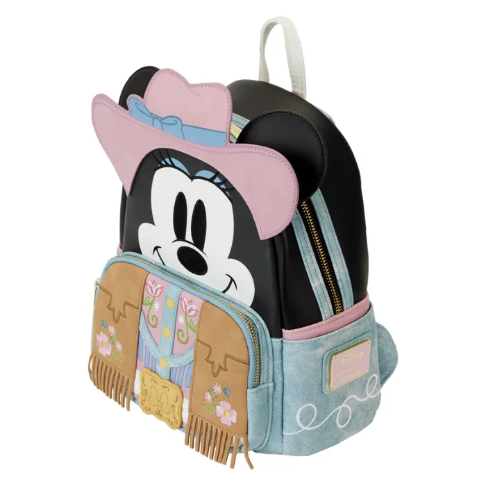 Western Minnie Mouse Cosplay Mini Backpack Unisex Loungefly Backpacks Western Minnie Mouse Cosplay Mini Backpack Unisex Loungefly Backpacks