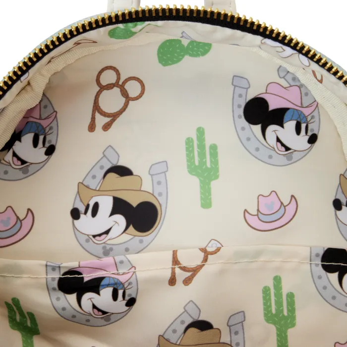 Western Minnie Mouse Cosplay Mini Backpack Unisex Loungefly Backpacks Western Minnie Mouse Cosplay Mini Backpack Unisex Loungefly Backpacks