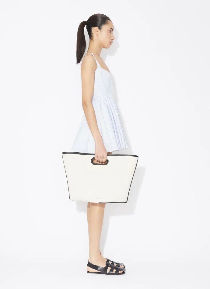 WhiteBlue SKATER DRESS IN STRIPED COTTON POPLIN Women Alaa Dresses