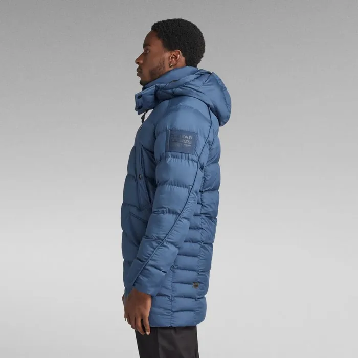 Winter Coats Men GStar RAW GWhistler Padded Hooded Parka Rank Blue