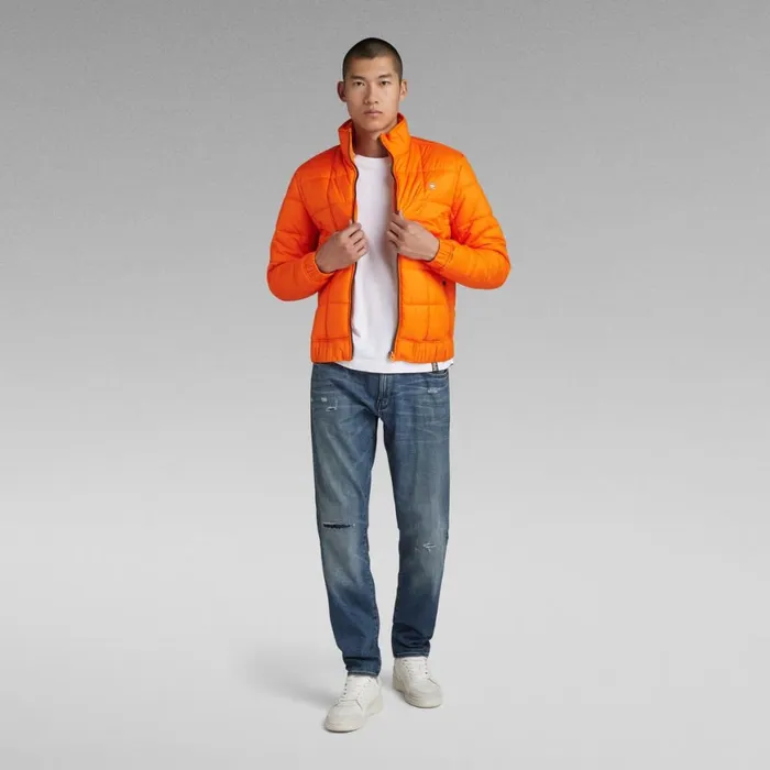 Winter Coats Men GStar RAW Meefic Quilted Jacket Signal Orange