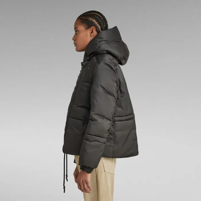 Winter Coats Women GStar RAW G 8211 Whistler Short Padded Jacket Dark Black