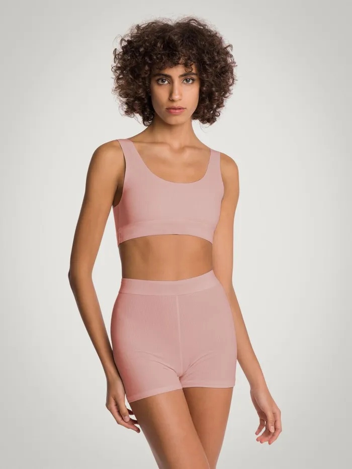 Wolford Beauty Cotton Biker Shorts Powder Pink Women Panties