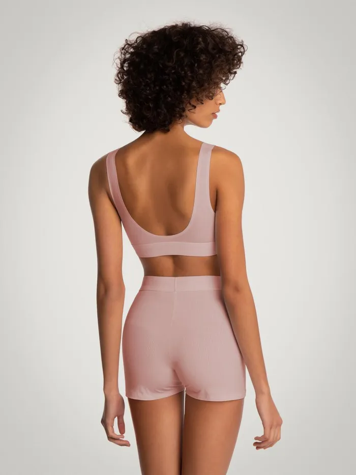 Wolford Beauty Cotton Biker Shorts Powder Pink Women Panties