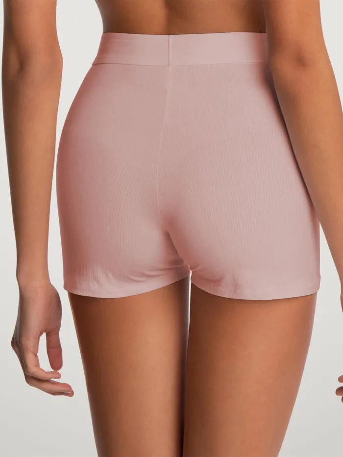 Wolford Beauty Cotton Biker Shorts Powder Pink Women Panties