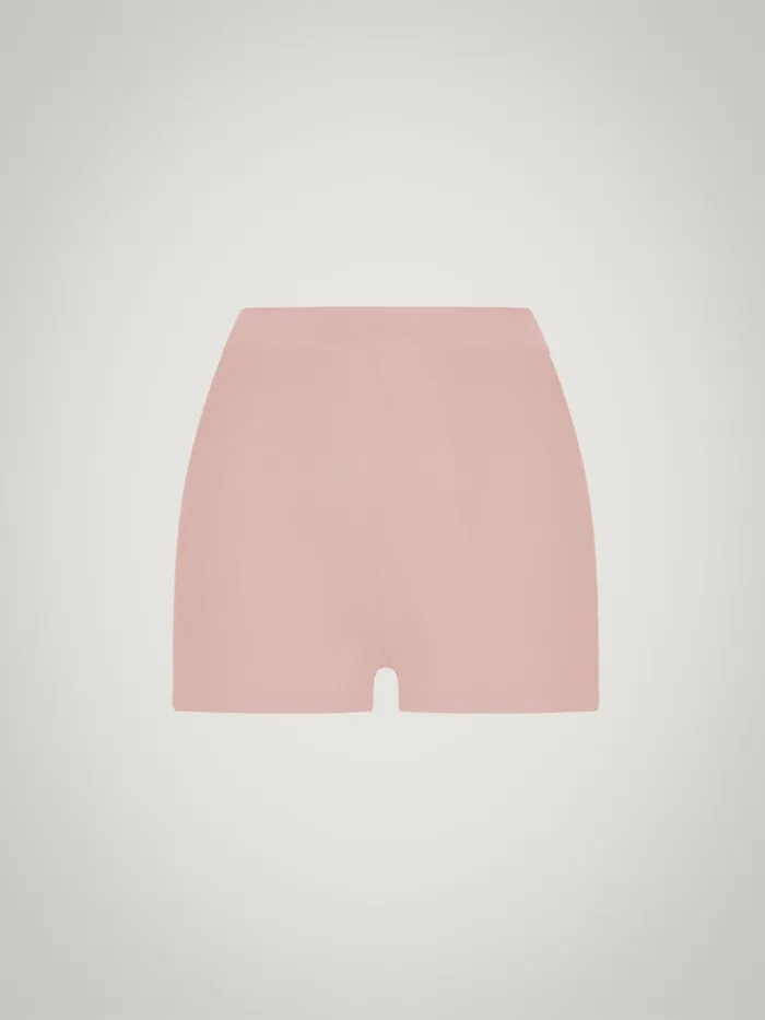 Wolford Beauty Cotton Biker Shorts Powder Pink Women Panties