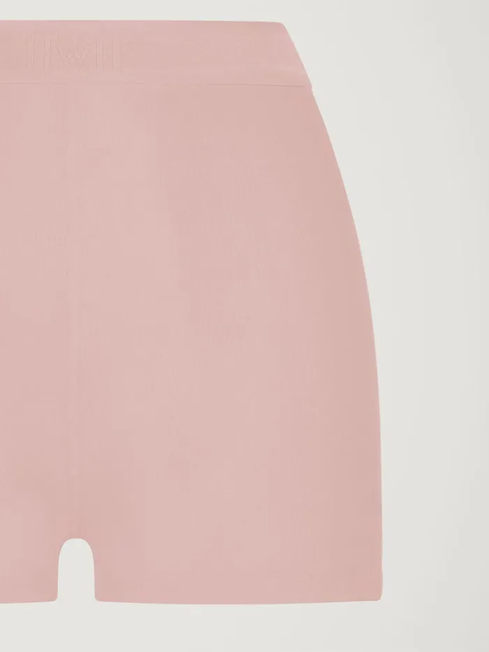 Wolford Beauty Cotton Biker Shorts Powder Pink Women Panties