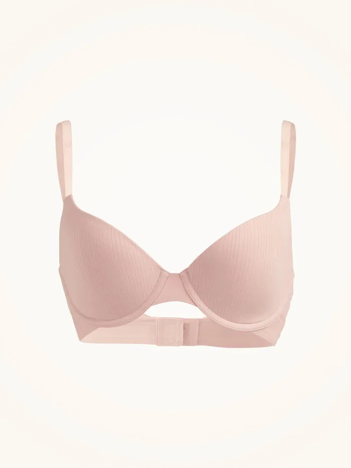 Wolford Beauty Cotton Full Cup Bra Powder Pink Women Bras Wolford Beauty Cotton Full Cup Bra Powder Pink Women Bras