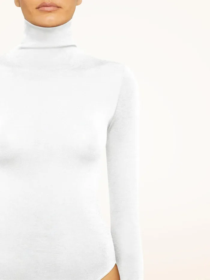 Wolford Colorado Body White Women Longsleeve Bodies