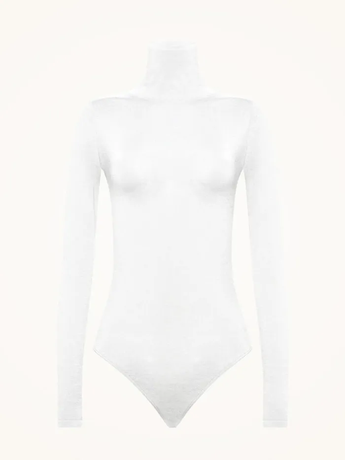 Wolford Colorado Body White Women Longsleeve Bodies
