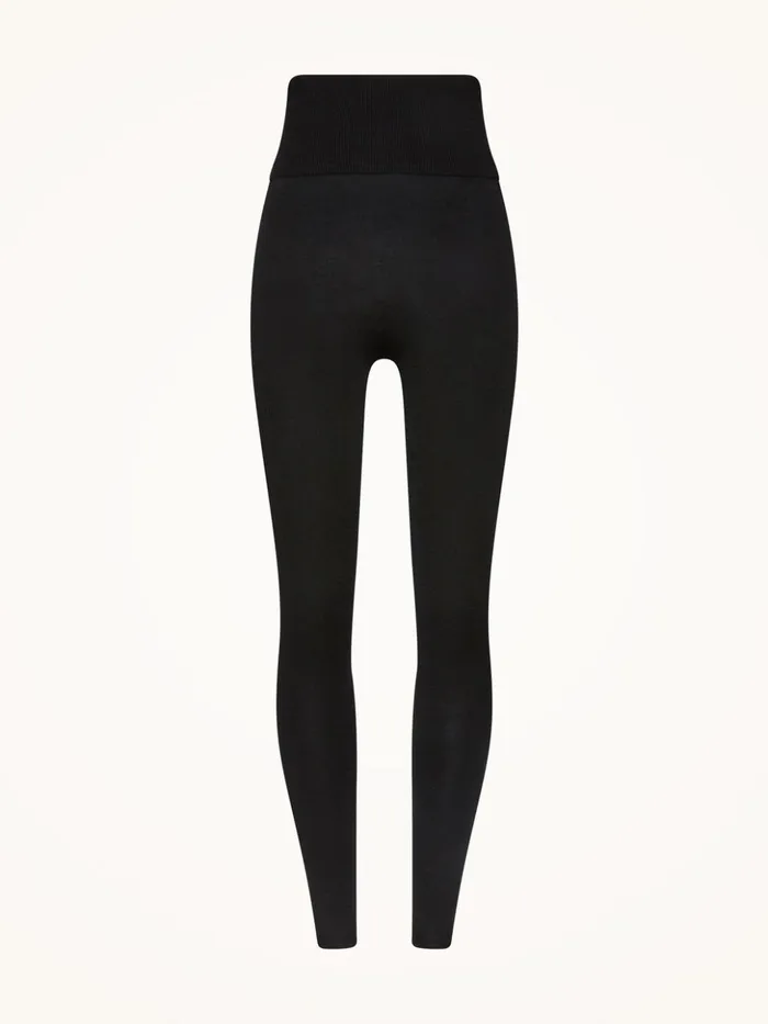 Wolford The WOW WOOLFORD LEGGINGS Black Logo Women Athleisure Leggings