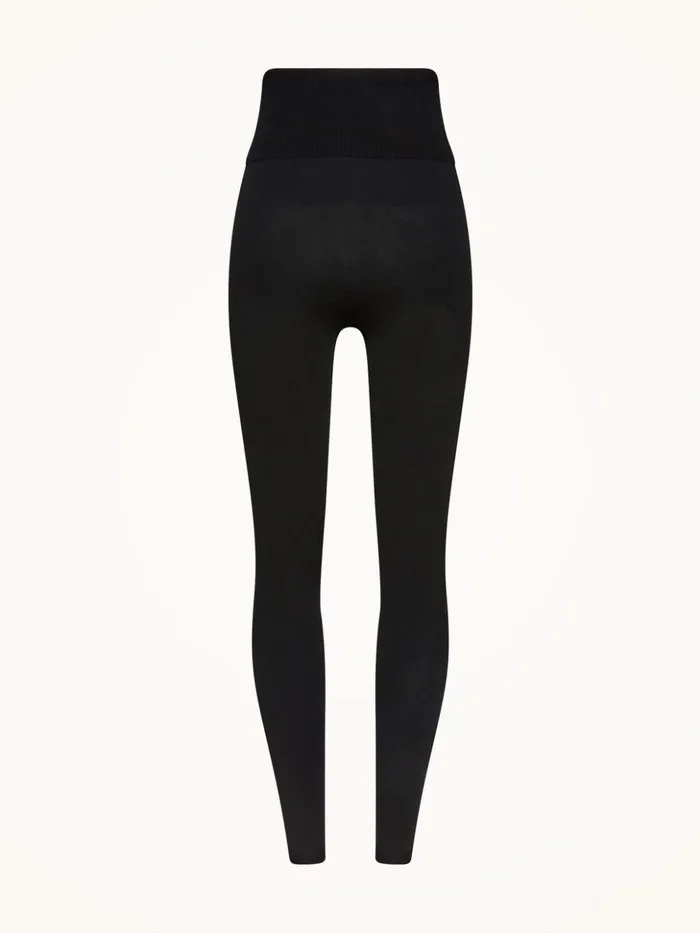 Wolford The WOW WOOLFORD LEGGINGS Black Logo Women Athleisure Leggings