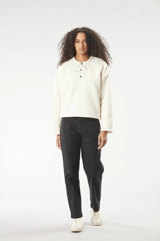 Woman VOLDA FLEECE CREW Picture Organic Clothing Sweats and Hoodies