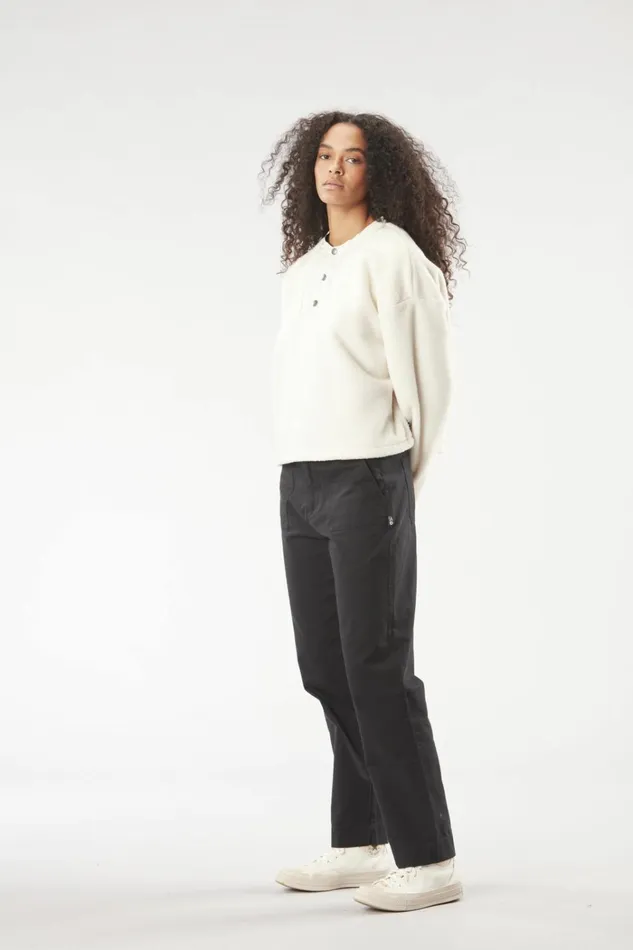 Woman VOLDA FLEECE CREW Picture Organic Clothing Sweats and Hoodies