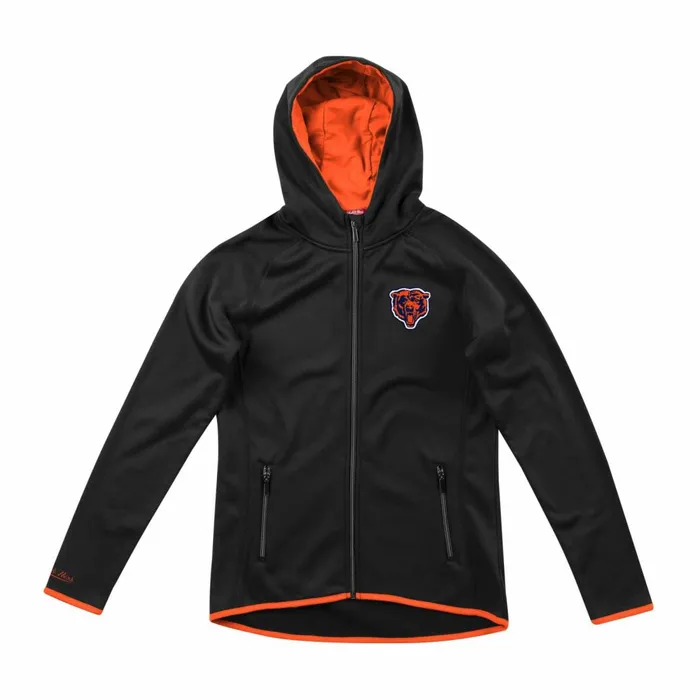 Women039s Hoodies and Sweatshirts Mitchell and Ness Women039s Fitted Fleece Hooded Jacket Chicago Bears Women039s Hoodies and Sweatshirts Mitchell and Ness Women039s Fitted Fleece Hooded Jacket Chicago Bears