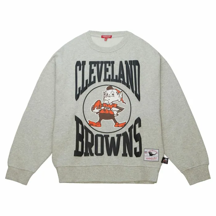 Women039s Hoodies and Sweatshirts Mitchell and Ness Women039s Logo LT Crew 30 Cleveland Browns Women039s Hoodies and Sweatshirts Mitchell and Ness Women039s Logo LT Crew 30 Cleveland Browns