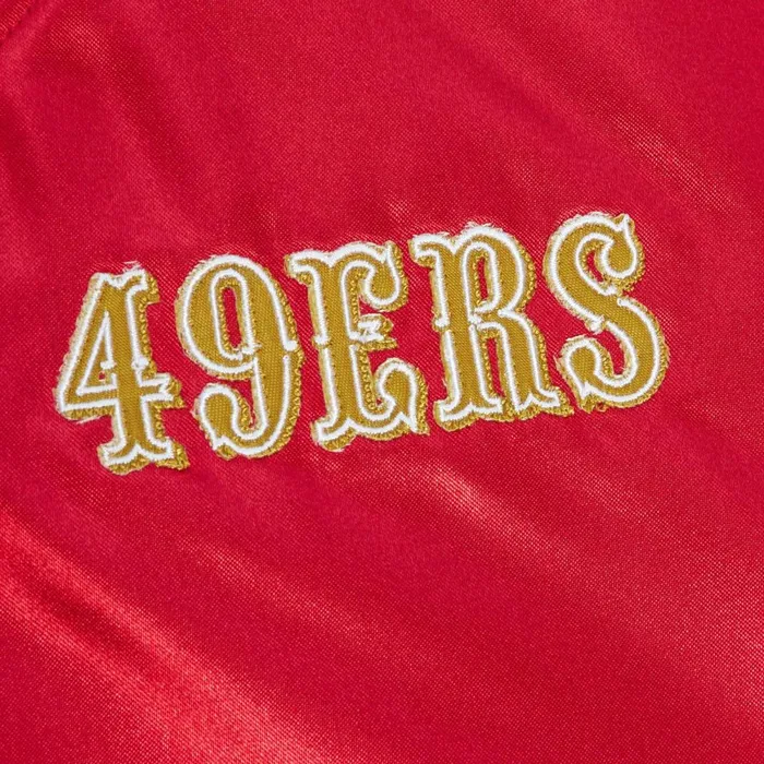 Women039sMen039s Jackets and Outerwear Mitchell and Ness Womens Lightweight Satin Jacket San Francisco 49ers Women039sMen039s Jackets and Outerwear Mitchell and Ness Womens Lightweight Satin Jacket San Francisco 49ers