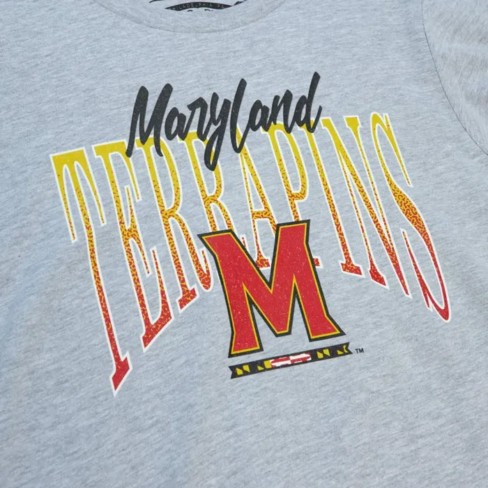 Women039s TShirts and Tops Mitchell and Ness Women039s Script Arc Tee University Of Maryland Women039s TShirts and Tops Mitchell and Ness Women039s Script Arc Tee University Of Maryland
