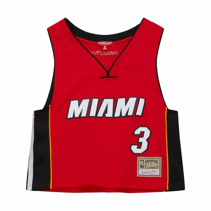 Women039s TShirts and Tops Mitchell and Ness Womens NandN Crop Tank Miami Heat 2005 Dwyane Wade Women039s TShirts and Tops Mitchell and Ness Womens NandN Crop Tank Miami Heat 2005 Dwyane Wade