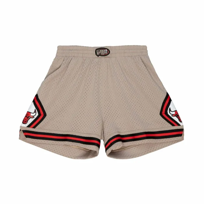 Women039s Womens Mitchell and Ness Womens Mushroom Shorts Chicago Bulls