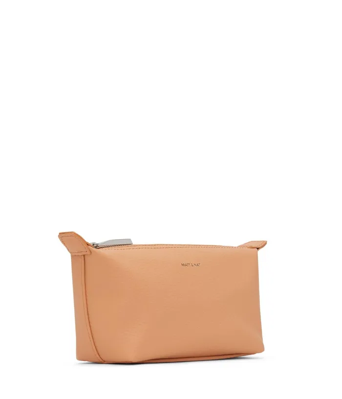 Women Abbi Mini Vegan Cosmetic Bag 8211 Purity Melon Matt and Nat Travel