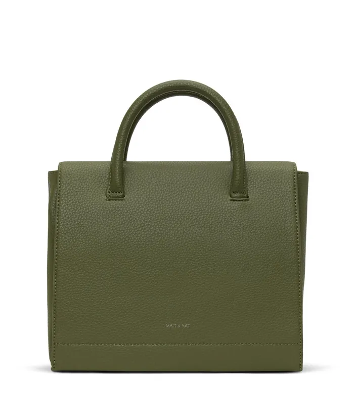 Women Adel Vegan Satchel 8211 Purity Meadow Matt and Nat Satchels