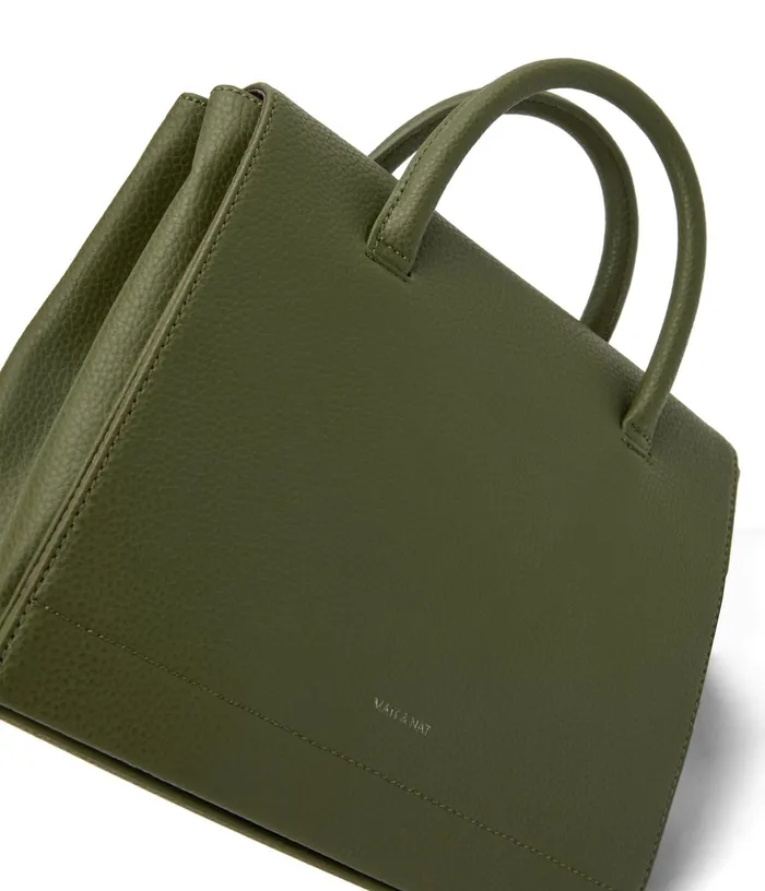 Women Adel Vegan Satchel 8211 Purity Meadow Matt and Nat Satchels