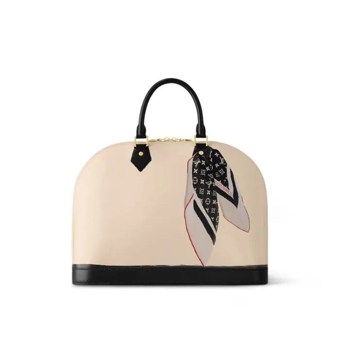 Women Alma Bag Louis Vuitton Louis Vuitton BeigeBlack M23598 Alma GM 8211 Louis Vuitton Handbag Store