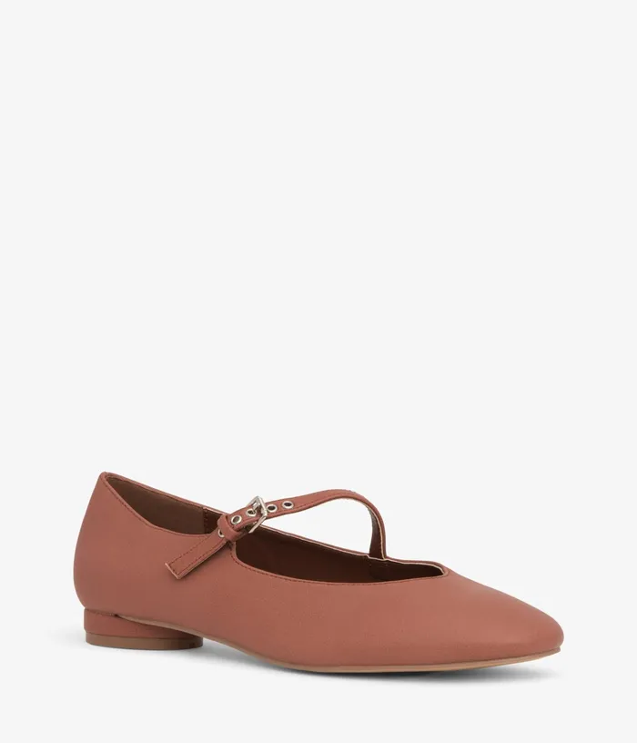 Women Anais Vegan Mary Jane Flats Clay Matt and Nat Flats