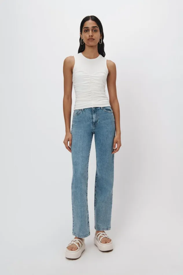 Women Archer Denim Cannon Jonathan Simkhai Pants and Bottoms