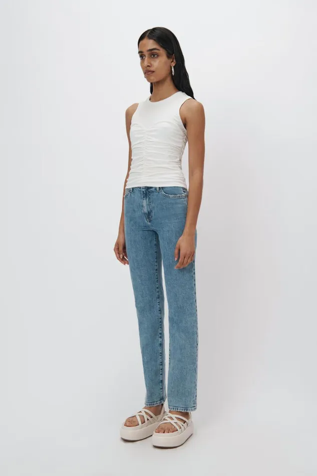 Women Archer Denim Cannon Jonathan Simkhai Pants and Bottoms