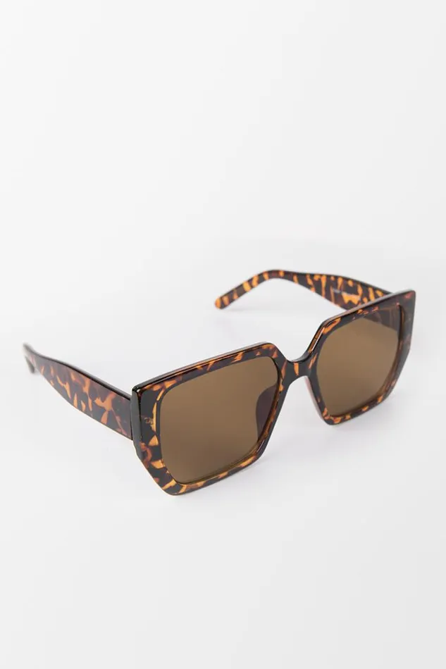 Women Bags Cupshe Fearne Leopard Oversized Leopard Sunglass Multicolor