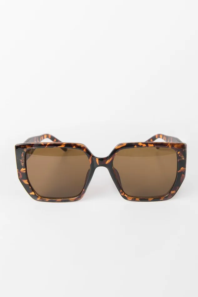 Women Bags Cupshe Fearne Leopard Oversized Leopard Sunglass Multicolor