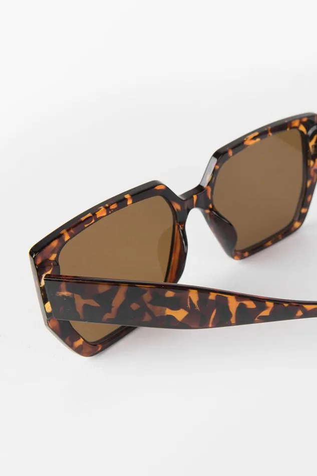 Women Bags Cupshe Fearne Leopard Oversized Leopard Sunglass Multicolor