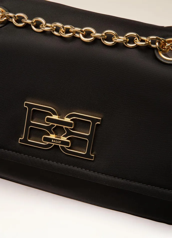 Women Bally Crossbody Bags Ehrin 8211 Nylon Crossbody Bag In Black