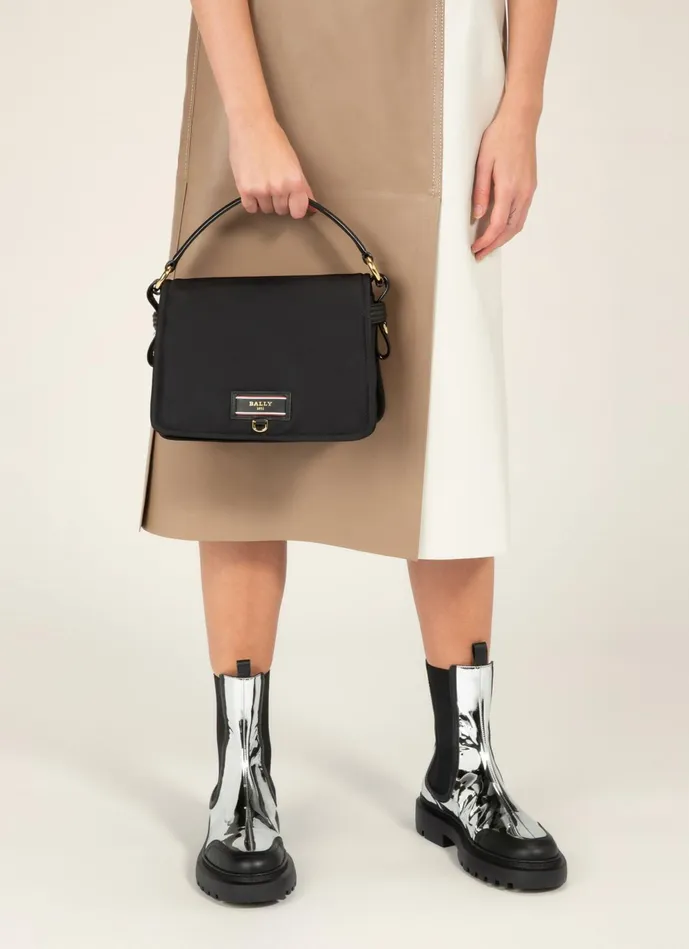 Women Bally Crossbody Bags Ekyra 8211 Recycled Nylon CrossBody Bag In Black