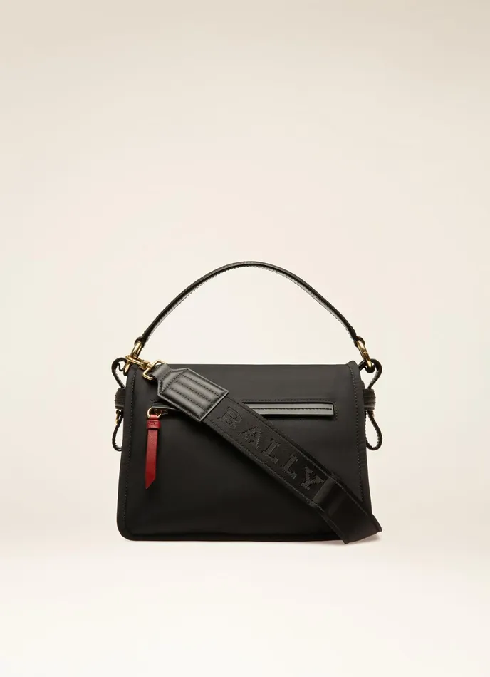 Women Bally Crossbody Bags Ekyra 8211 Recycled Nylon CrossBody Bag In Black