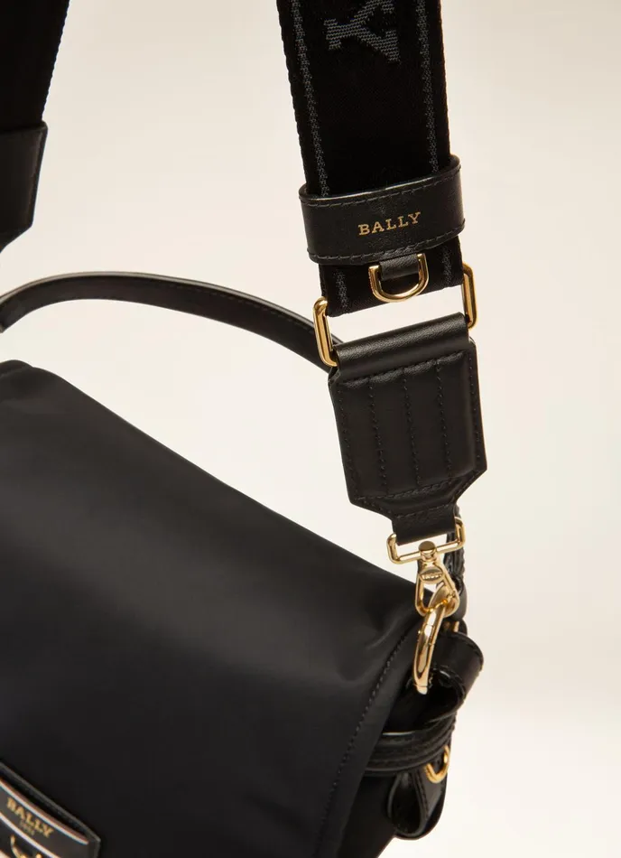 Women Bally Crossbody Bags Ekyra 8211 Recycled Nylon CrossBody Bag In Black