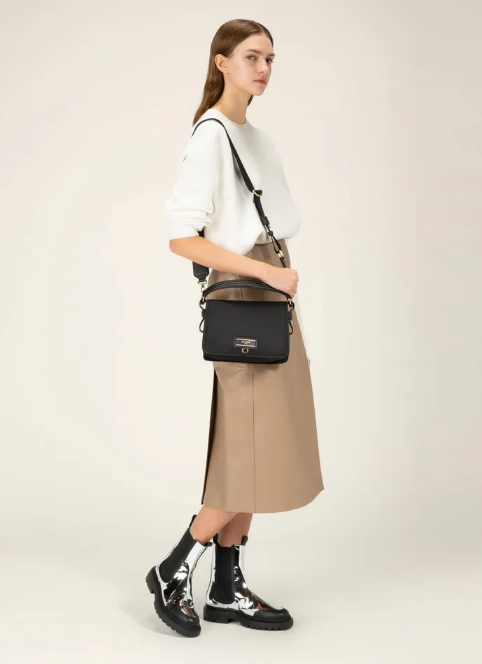 Women Bally Crossbody Bags Ekyra 8211 Recycled Nylon CrossBody Bag In Black