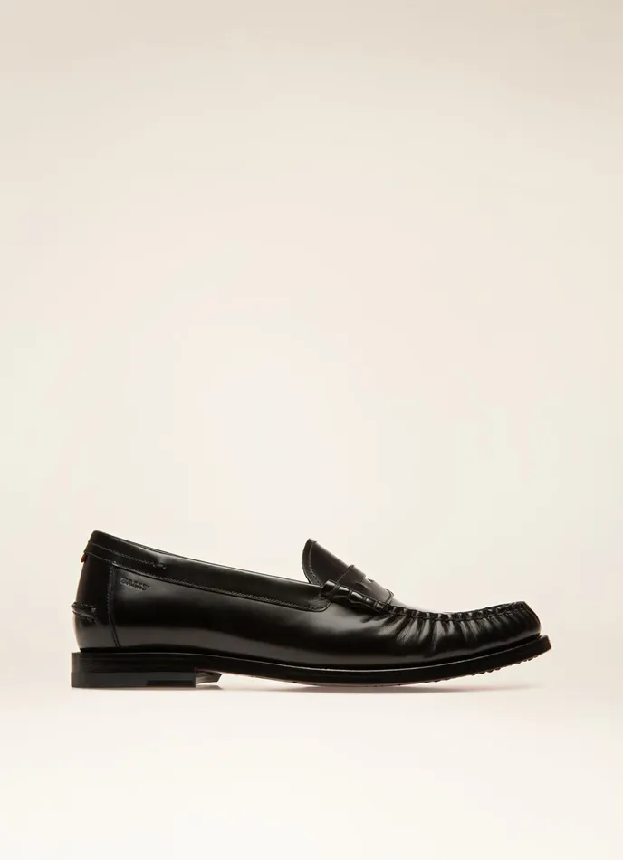 Women Bally Flats and Moccasins Coelo 8211 Leather Moccasins In Black