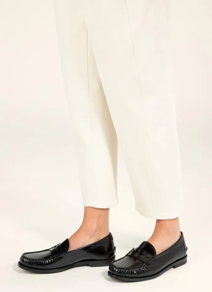 Women Bally Flats and Moccasins Coelo 8211 Leather Moccasins In Black