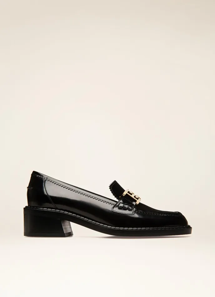 Women Bally Flats and Moccasins Ellyane 8211 Leather Mocassins In Black