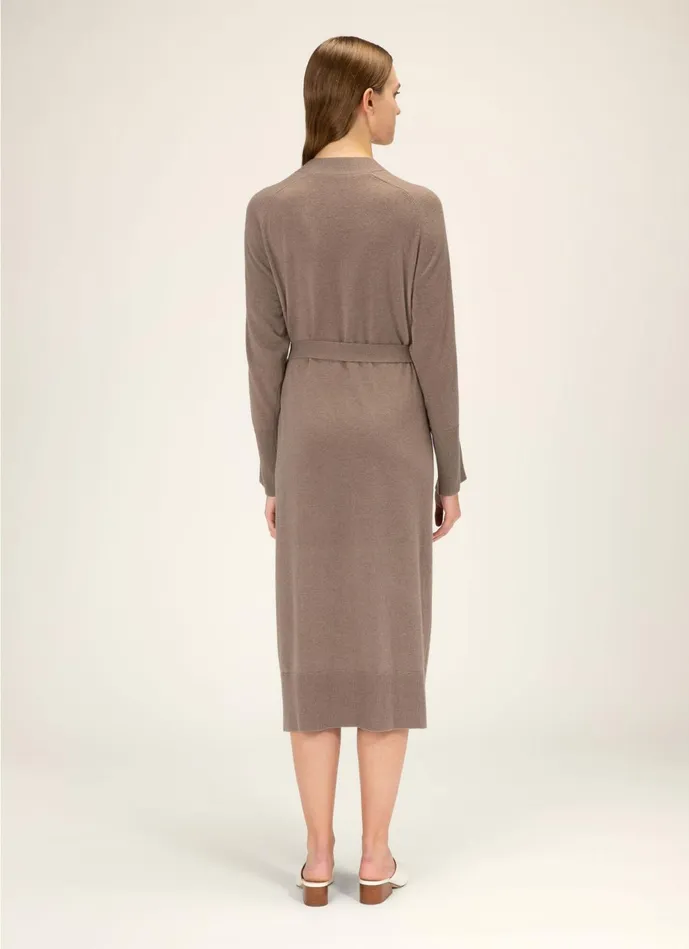 Women Bally Knitwear Long Cardigan 8211 Wool and Cashmere Sweater In Beige